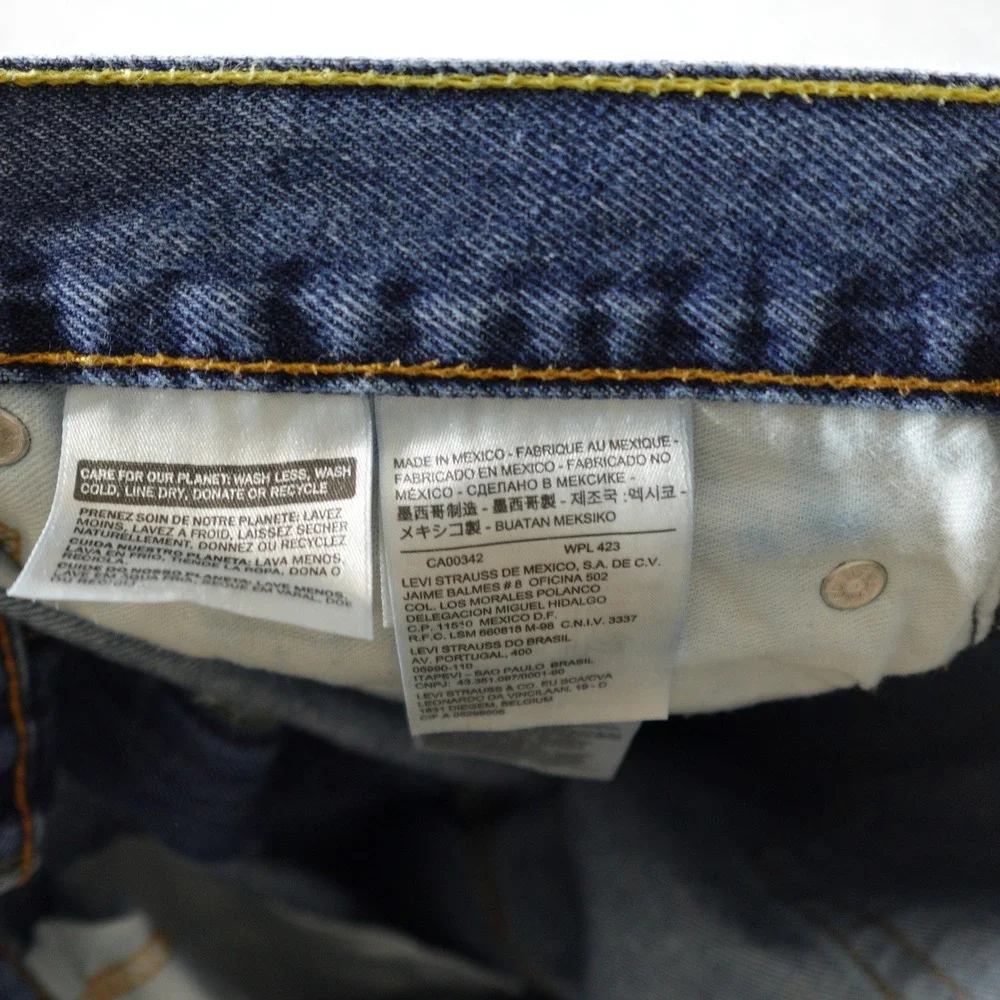 Levi's 550 Jeans Mens 40x30 Blue Relaxed Fit Straight Leg Medium Wash Zip Fly